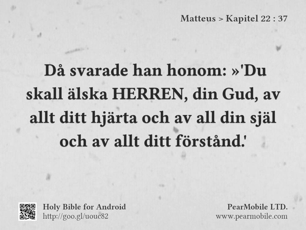 Matteus, Kapitel 22:37